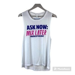 Bella + Canvas Ask now: Mix later Tank Top Size M